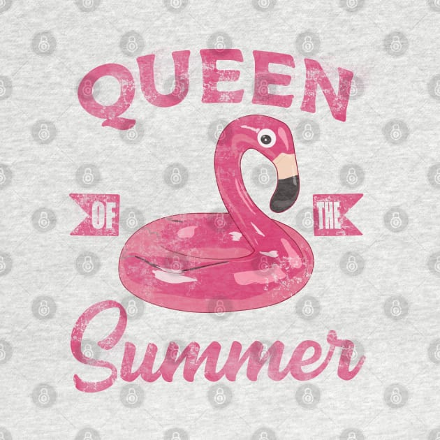 Queen of the summer With  the pink flamingo by Mimie20